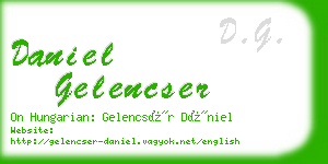 daniel gelencser business card